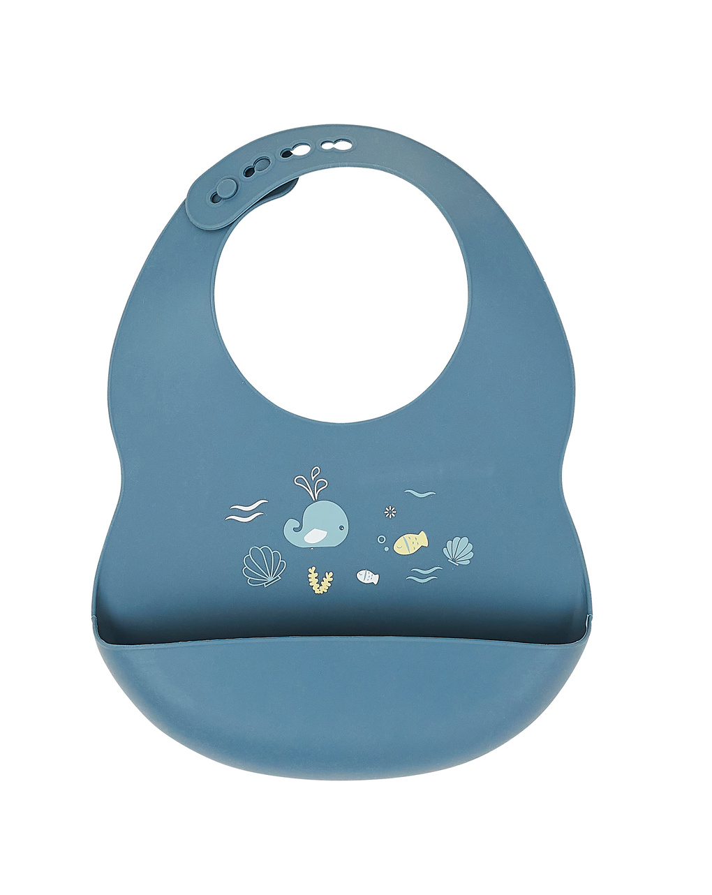 Bavaglino azzurro in silicone - nattou