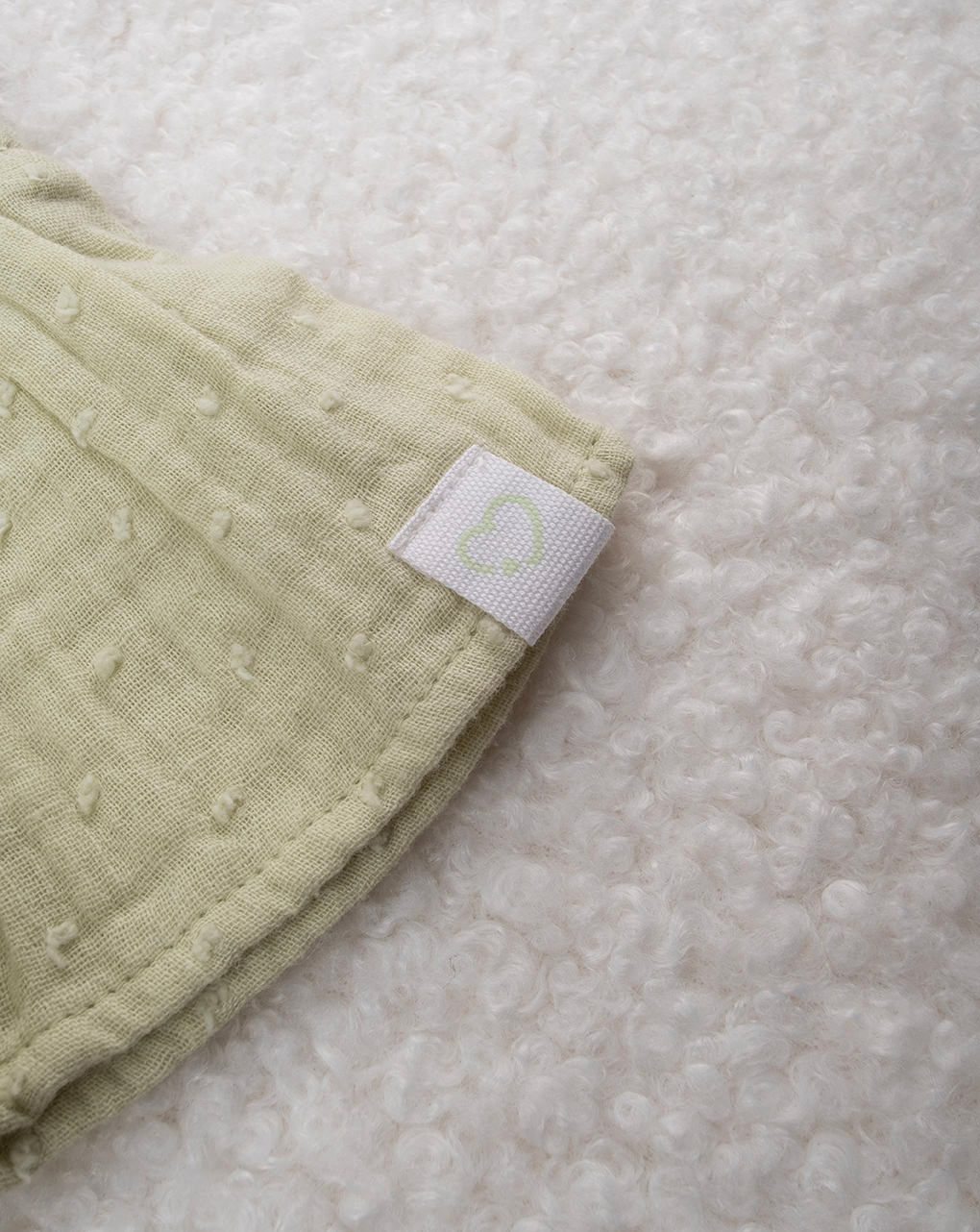 Abito bimba verde con frill