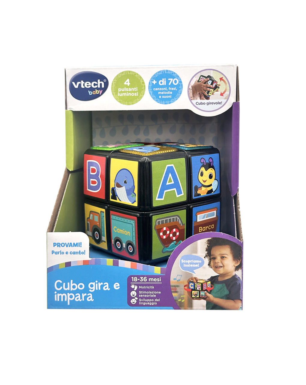 Cubo  gira e impara - 18m+ - v-tech