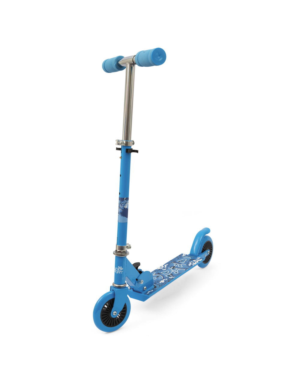 Monopattino pieghevole scooter line blu - 3+ - sun & sport