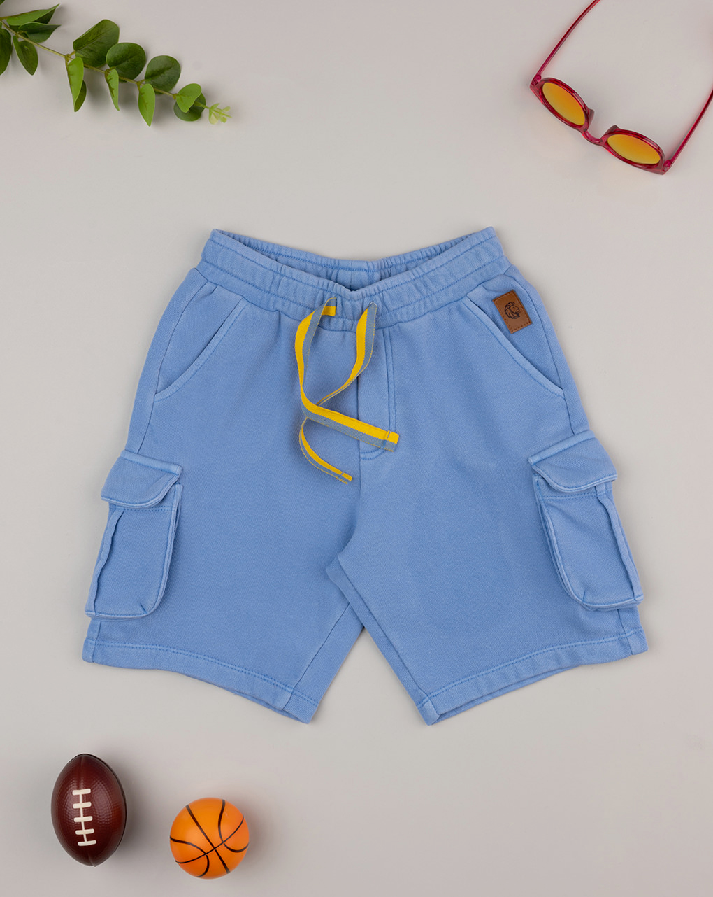 Pantalone felpato bimbo blu