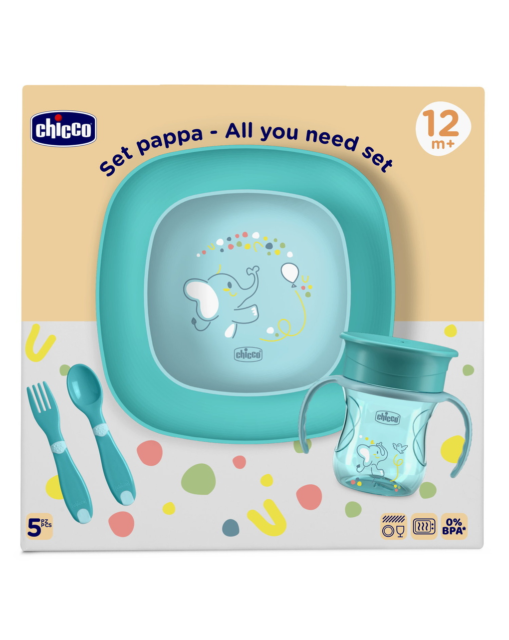 Set pappa 12m+ azzurro - chicco