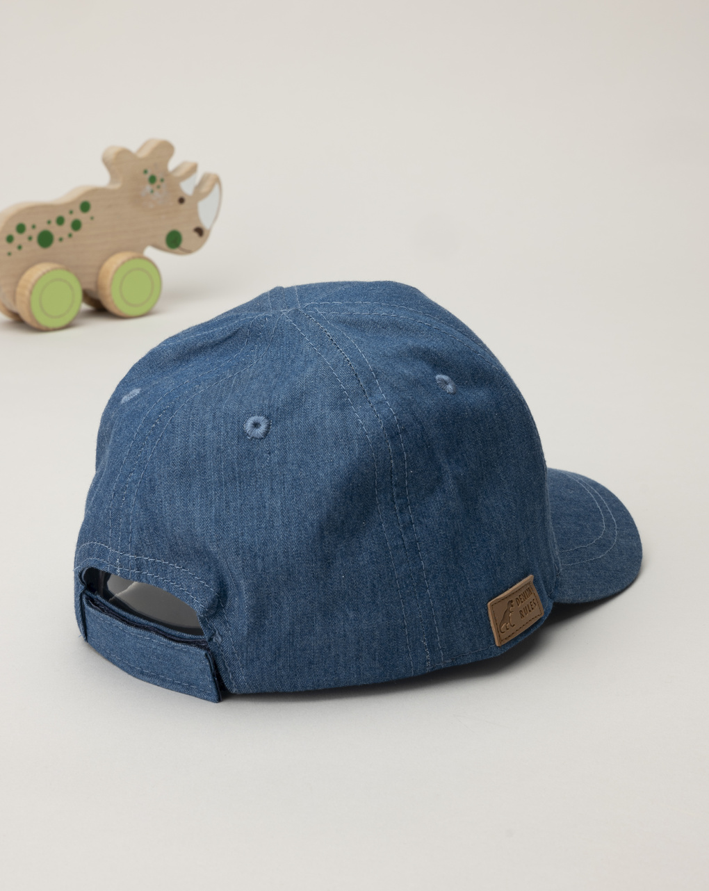 Cappello denim con visiera bambino