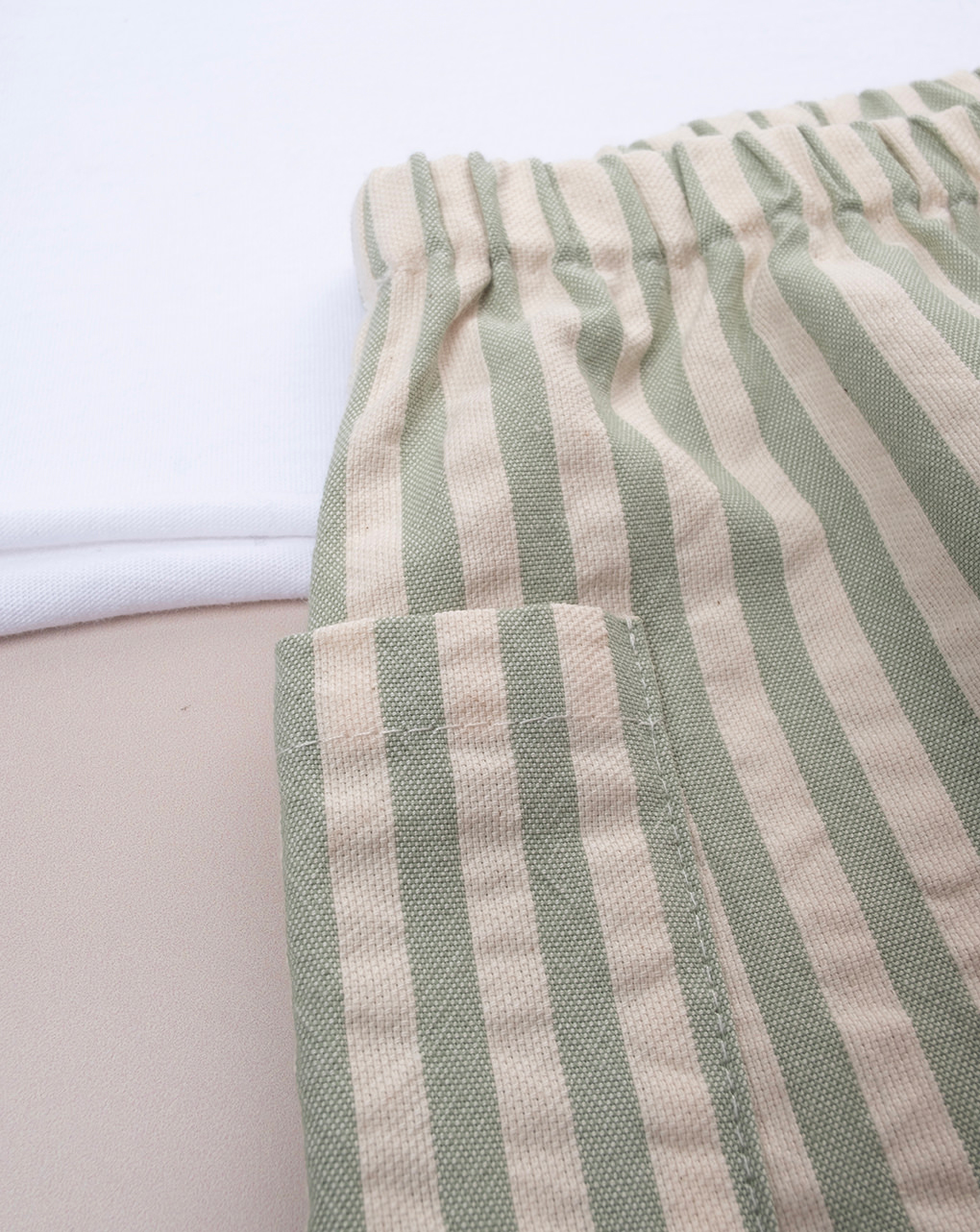 Completo premium bimbo estivo bianco/verde