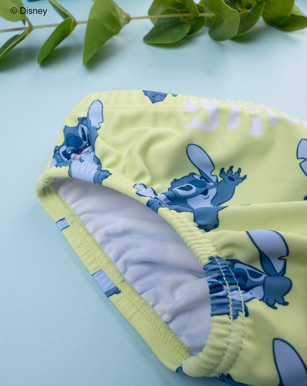 Slip bimbo giallo stitch