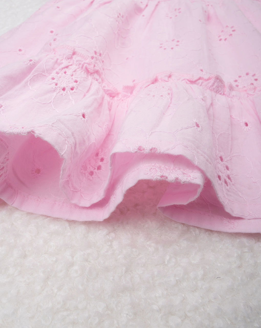 Abito bimba sangallo rosa chiaro