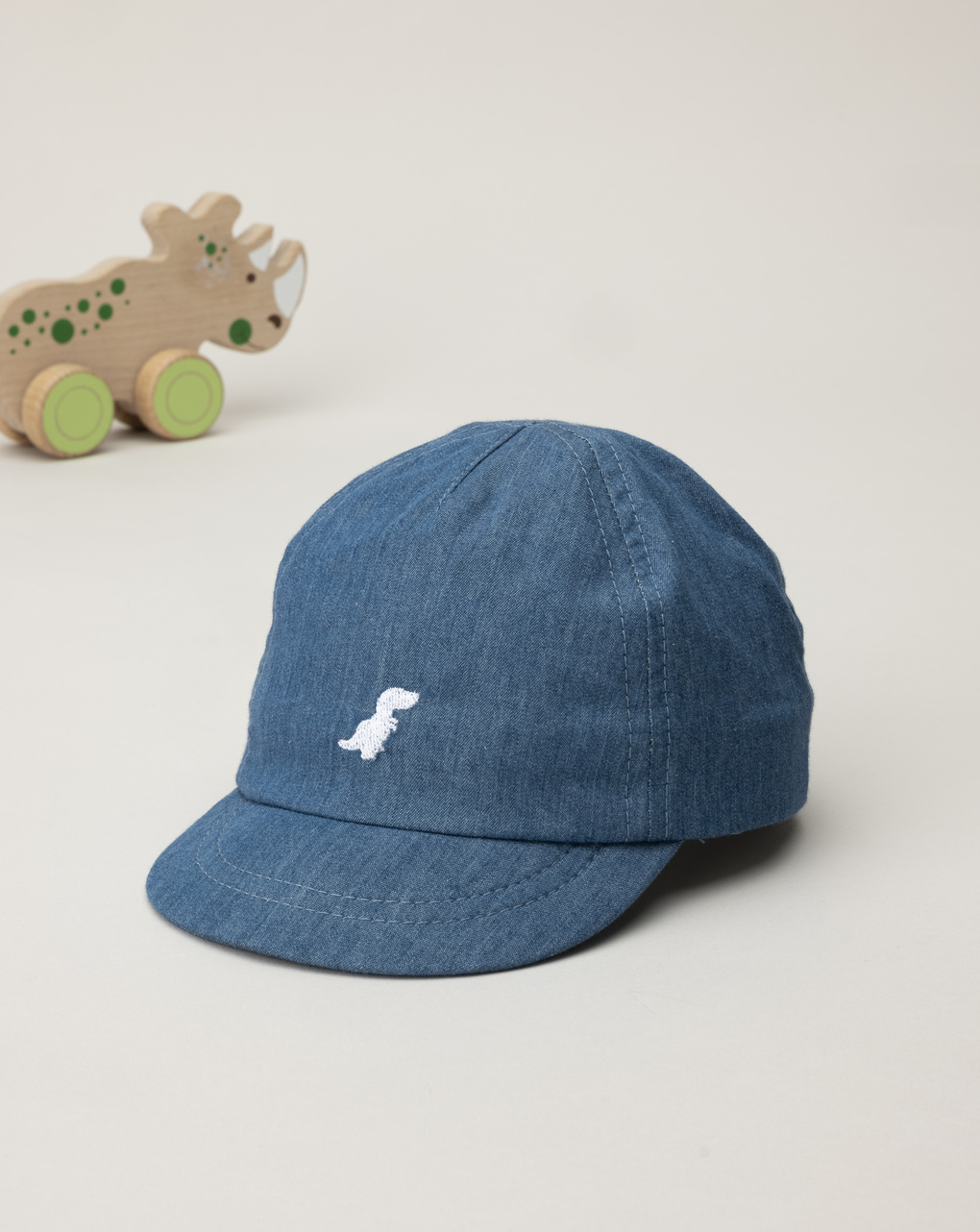 Cappello denim con visiera bimbo