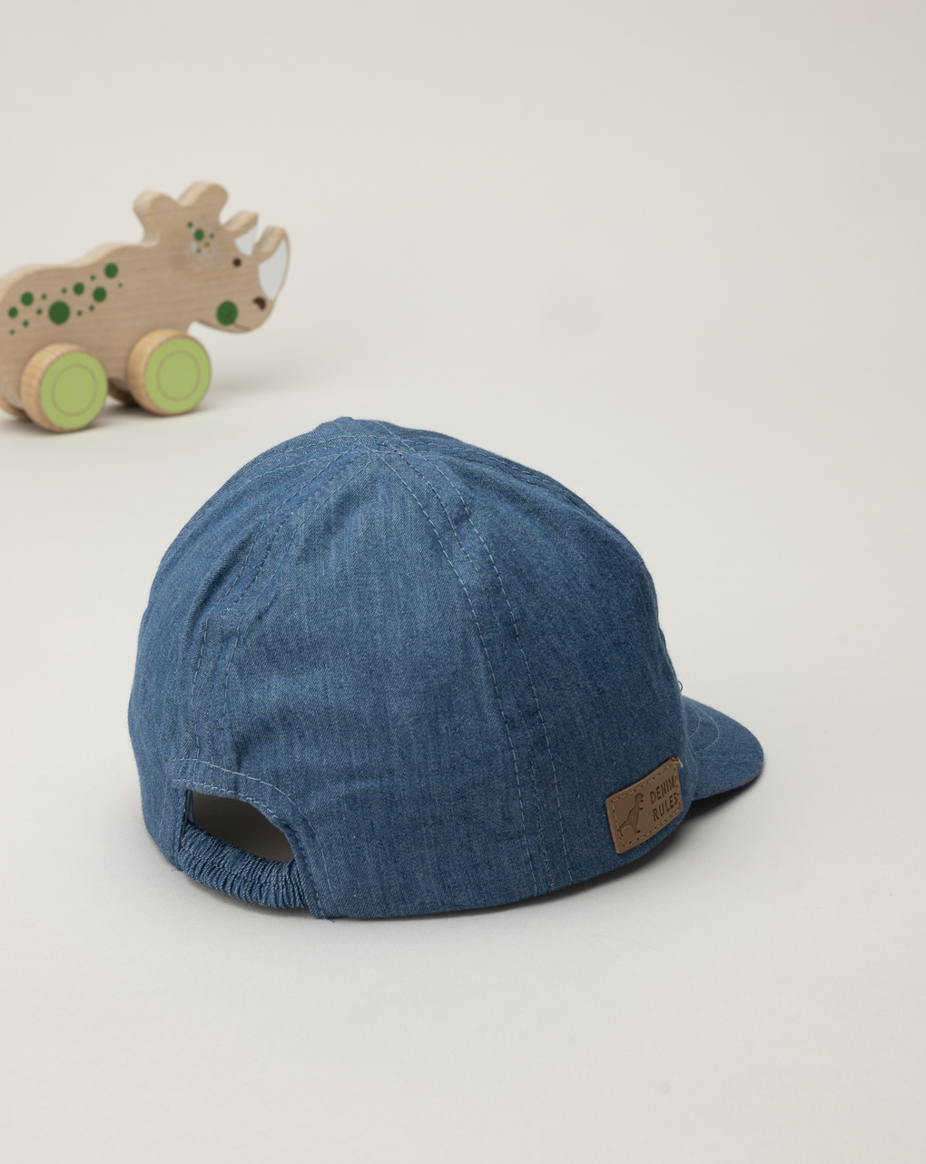 Cappello denim con visiera bimbo