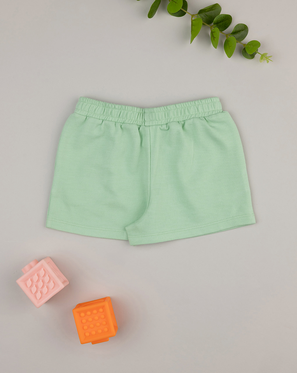 Shorts bimba verde fragole