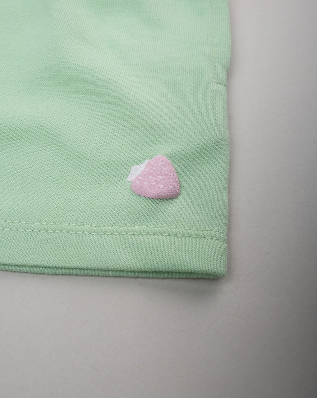 Shorts bimba verde fragole