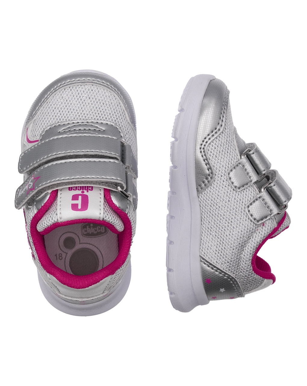 Sneaker cuppa chicco bimba argento