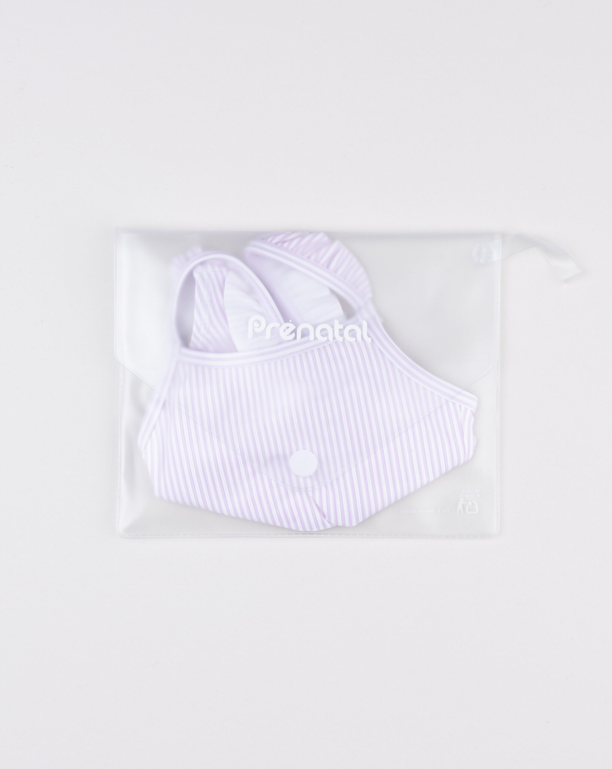 Costume intero bambina righe rosa