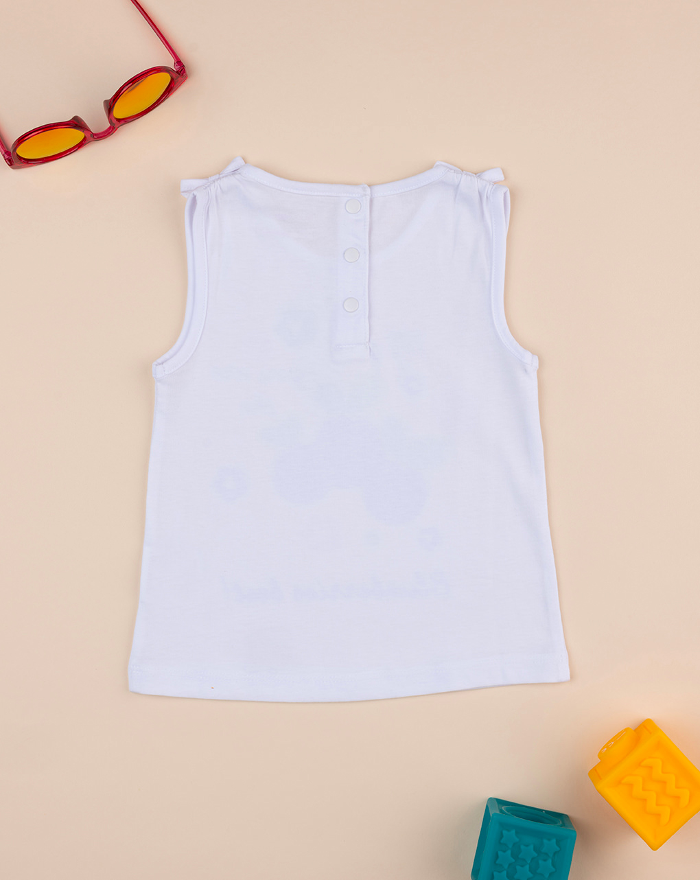 Canotta bimba bianca frutta