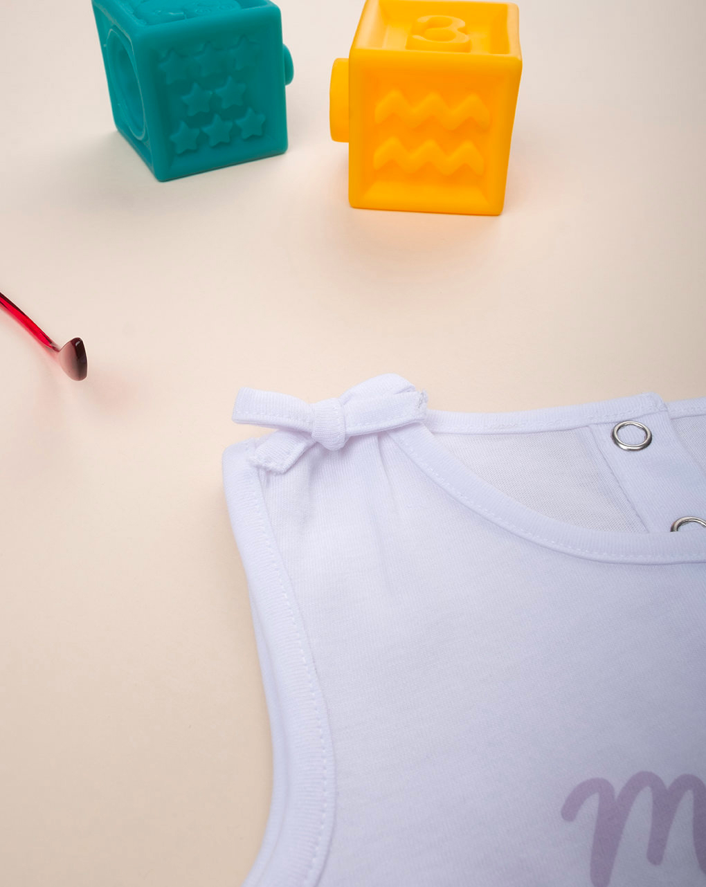 Canotta bimba bianca frutta