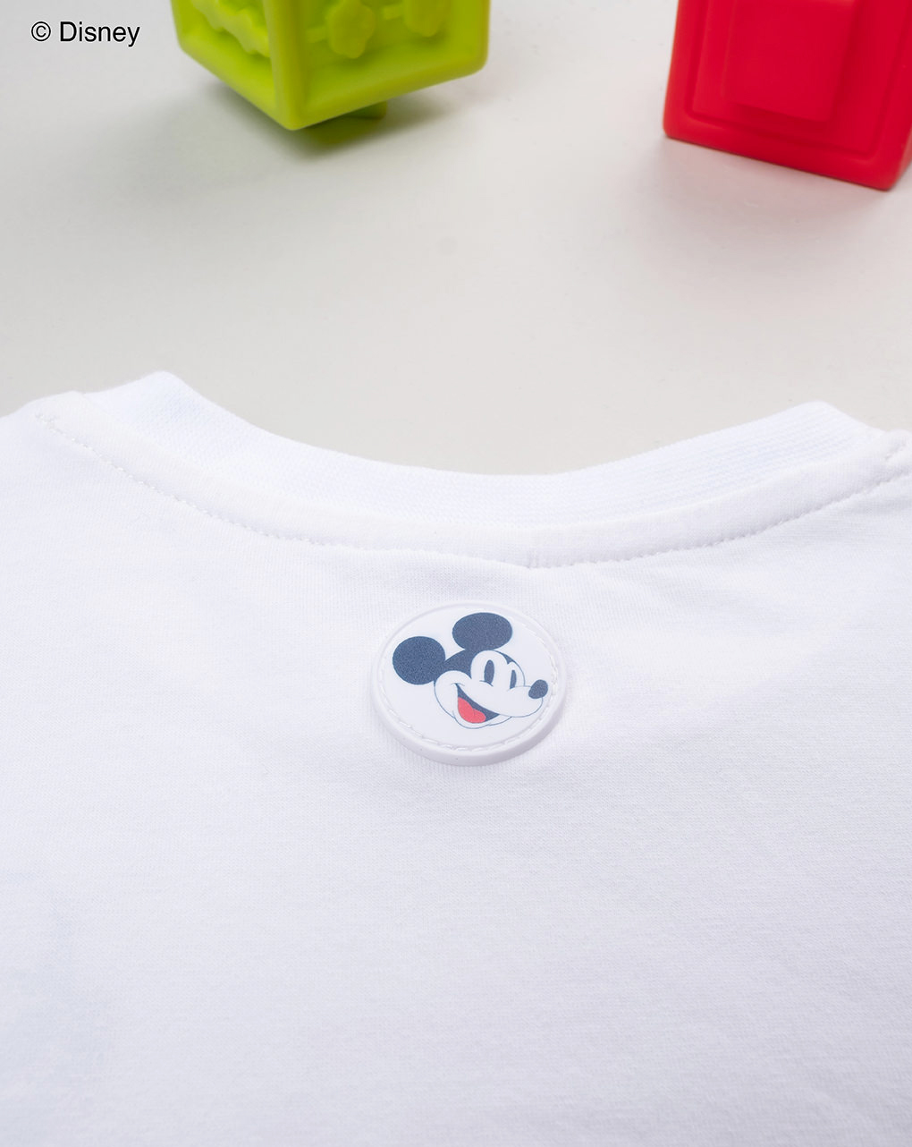 T-shirt bimbo mickey mouse bianca