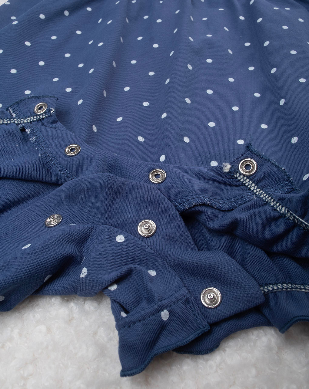 Pagliaccetto bimba blu allover