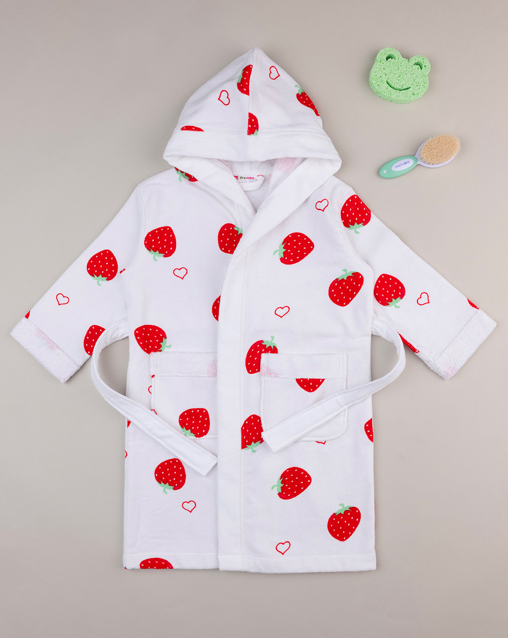 Accappatoio bimba fragole