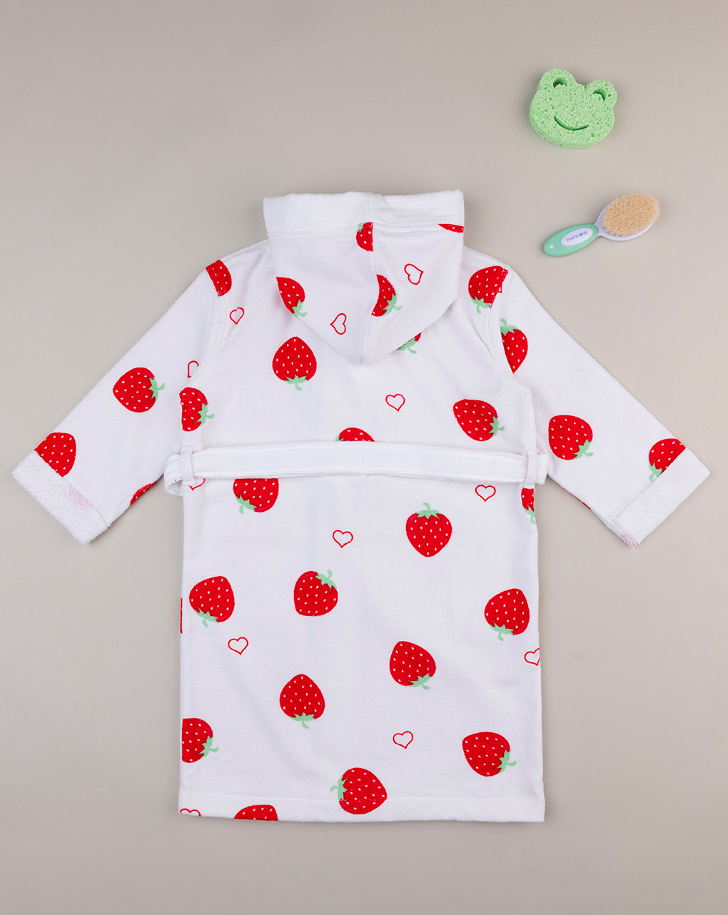 Accappatoio bimba fragole