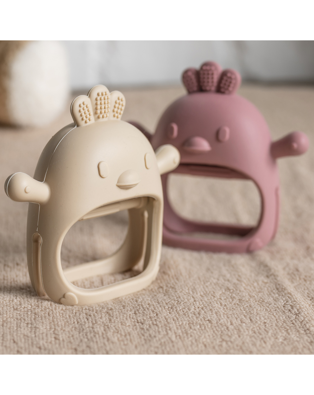 Guantino rosa silicone dentizione - 0+ - nattou