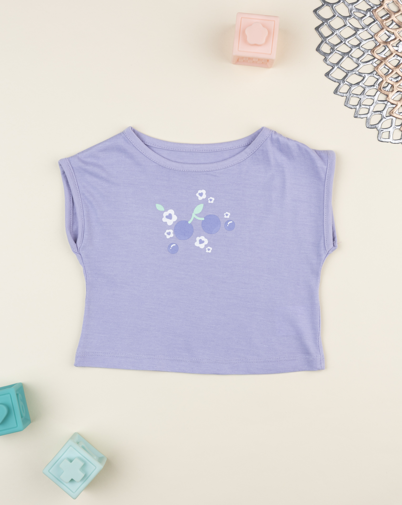T-shirt bimba lilla big size