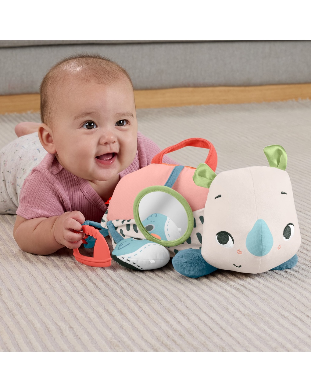 Baby rino giochi sul pancino -  0+m - fisher price