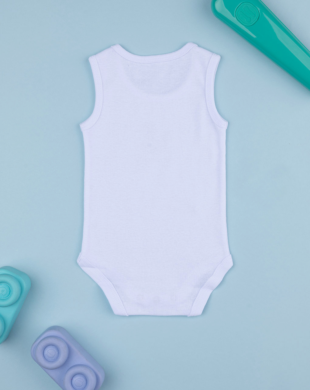 Body bimbo costina bianco ancora