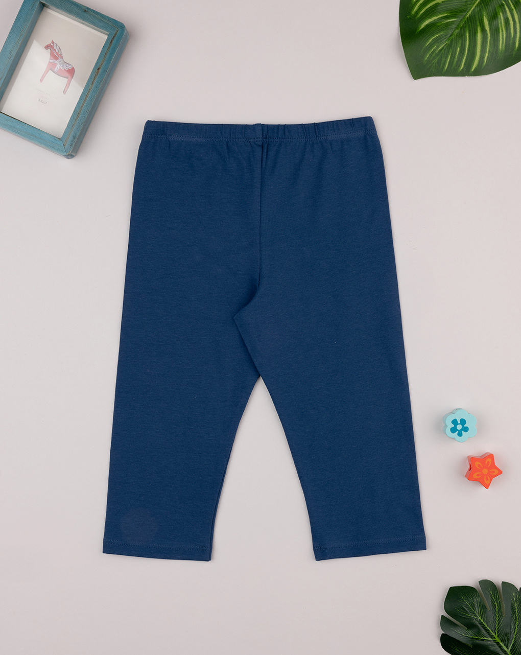 Leggings estivi bambina blu