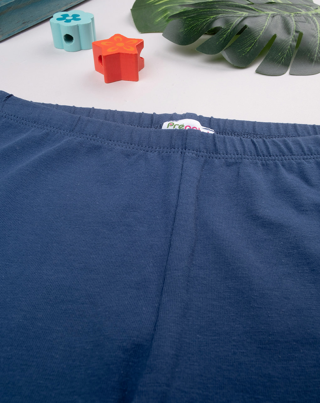 Leggings estivi bambina blu