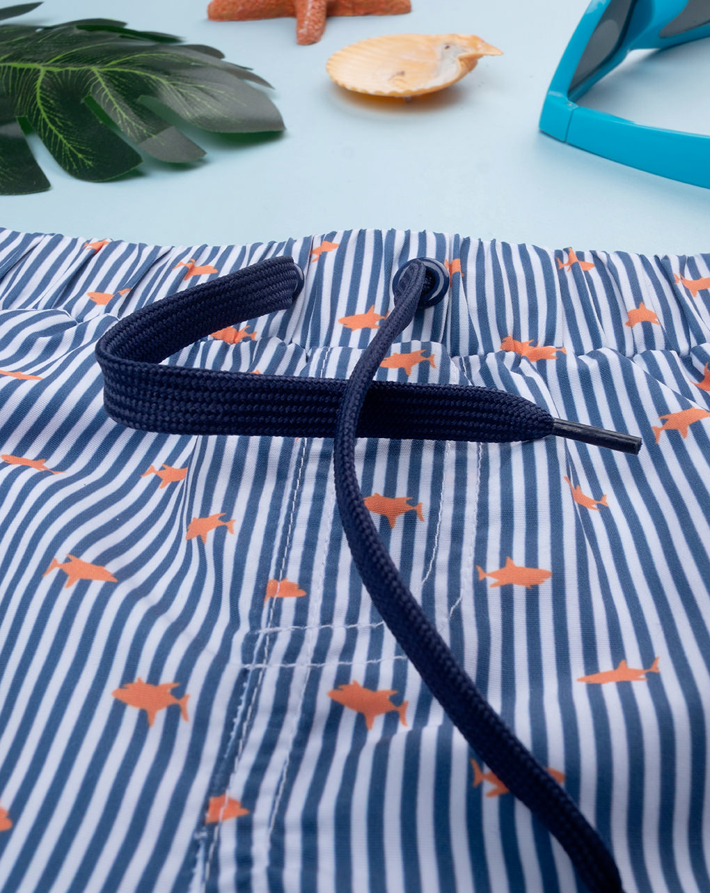 Boxer bimbo boy blu righe