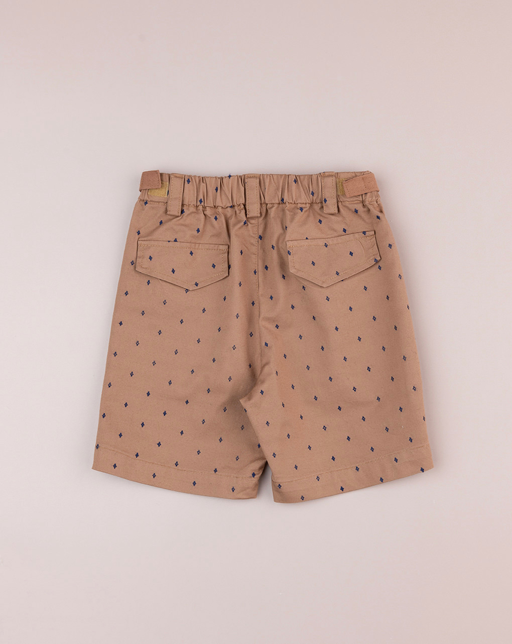 Shorts premium marrone bimbo con allover