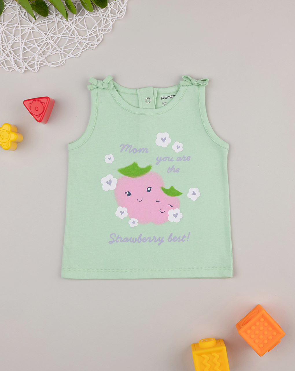 Canotta verde fragole