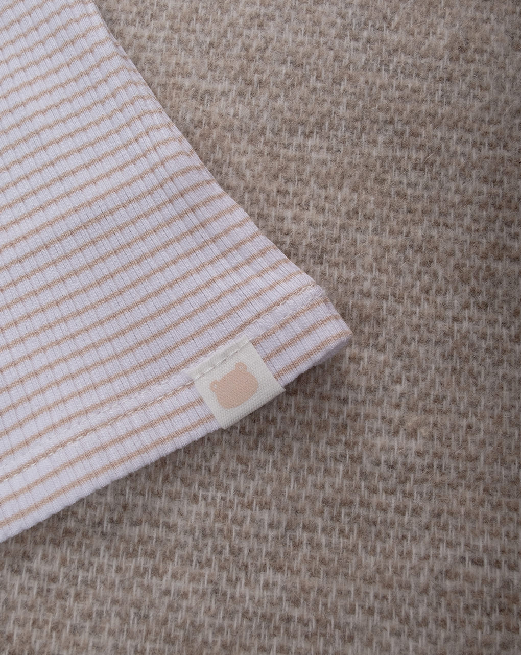 T-shirt bimbo righe marroni