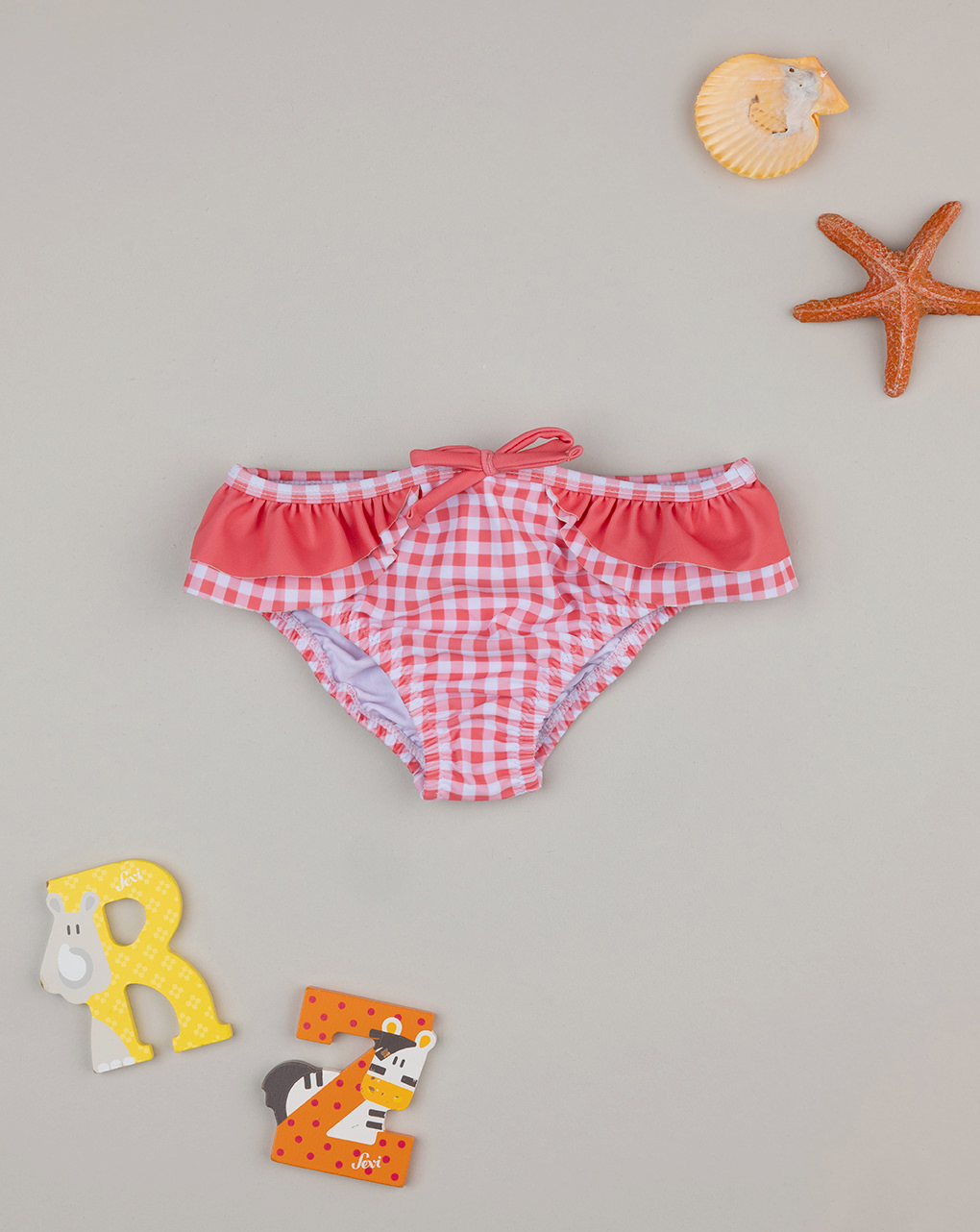 Costume slip bimba rosso