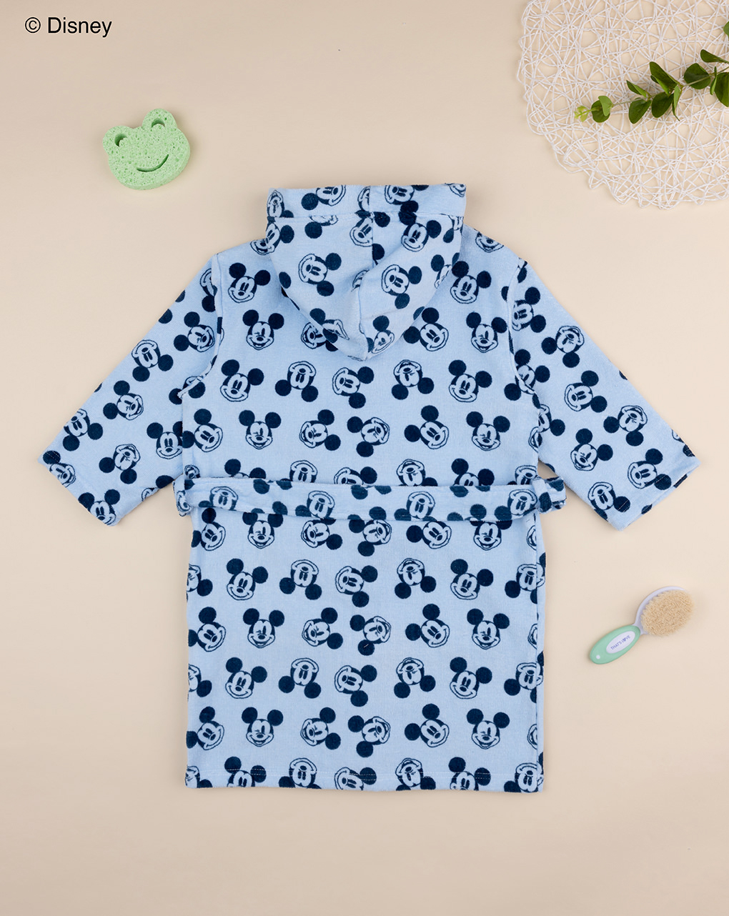 Accappatoio azzurro bambino disney topolino