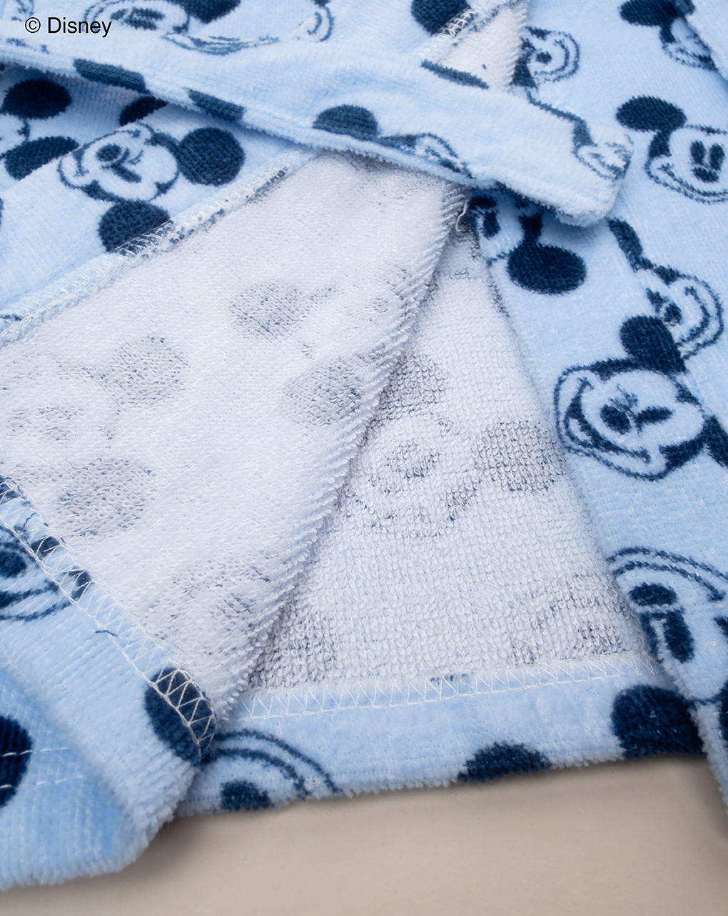 Accappatoio azzurro bambino disney topolino