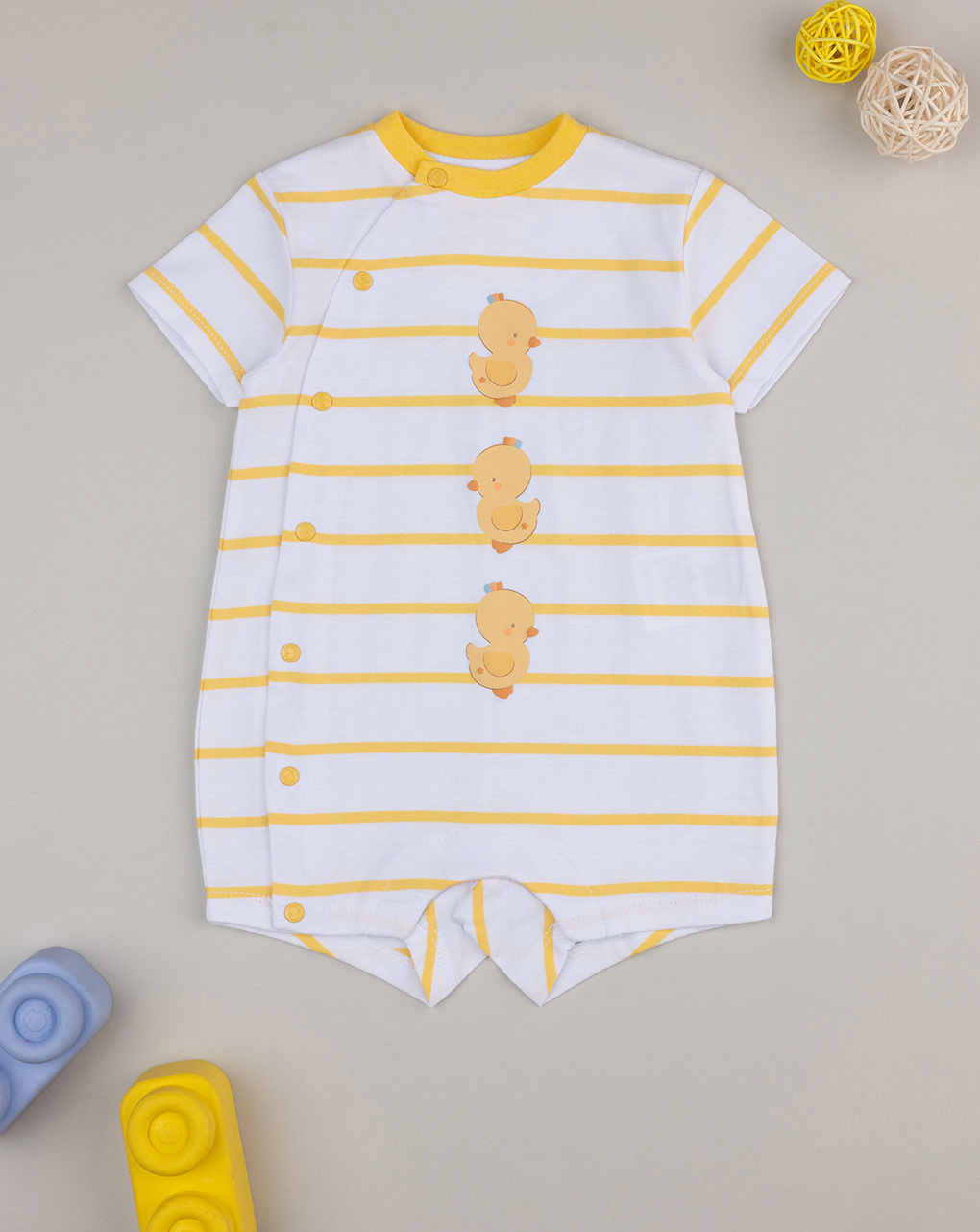 Pagliaccetto bimbo giallo baby smile