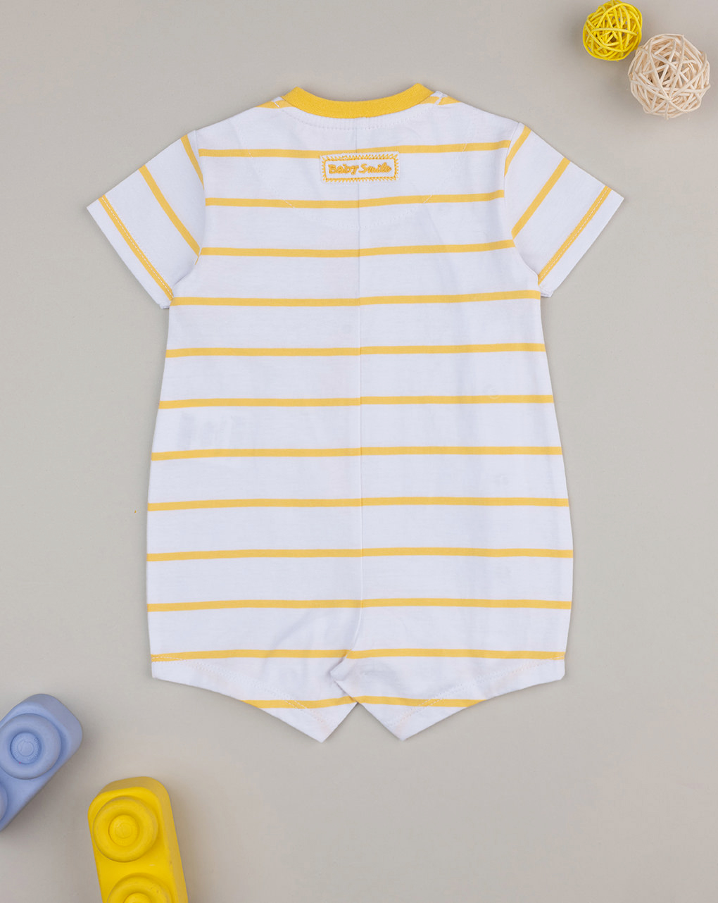 Pagliaccetto bimbo giallo baby smile