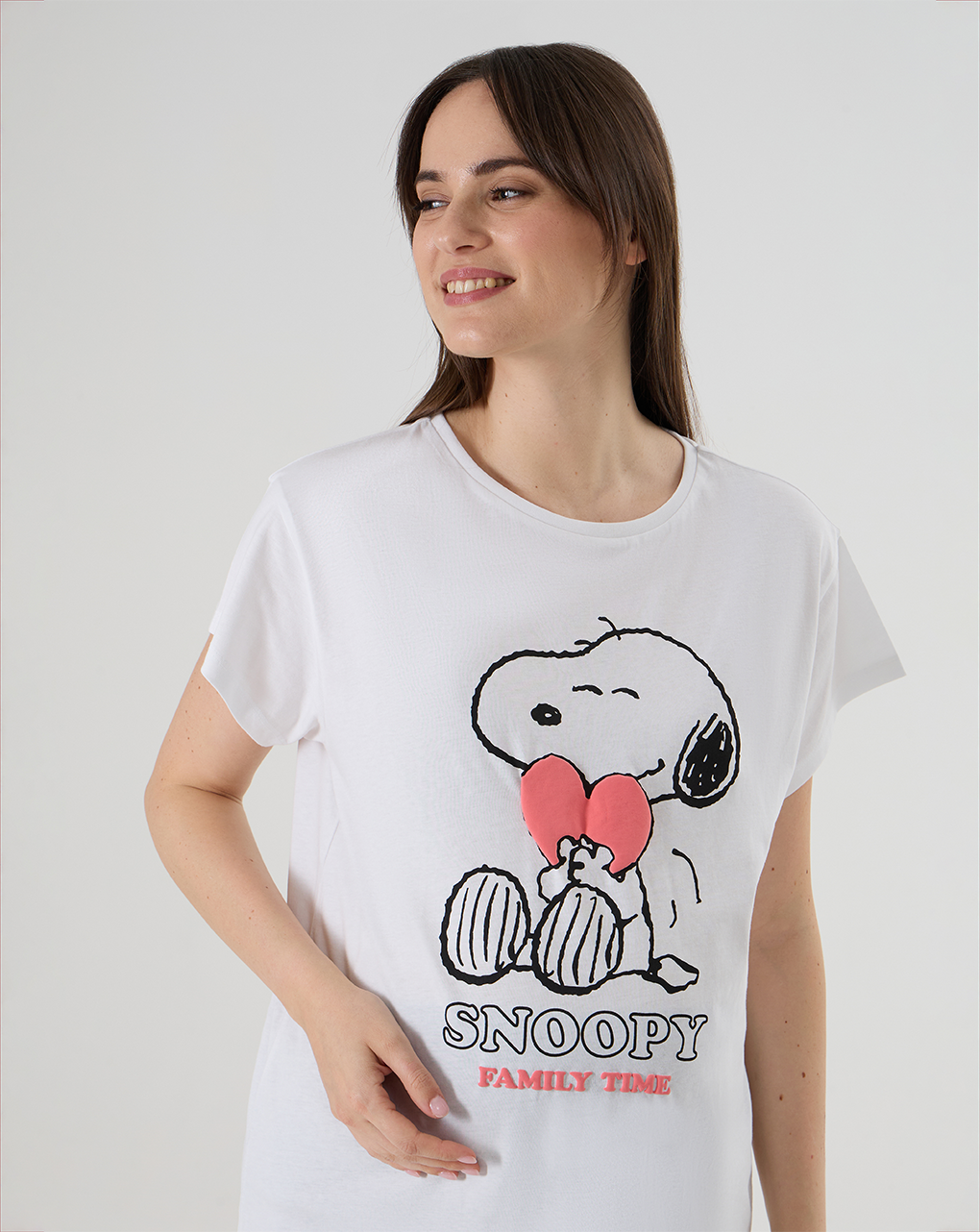 T-shirt premaman con stampa snoopy
