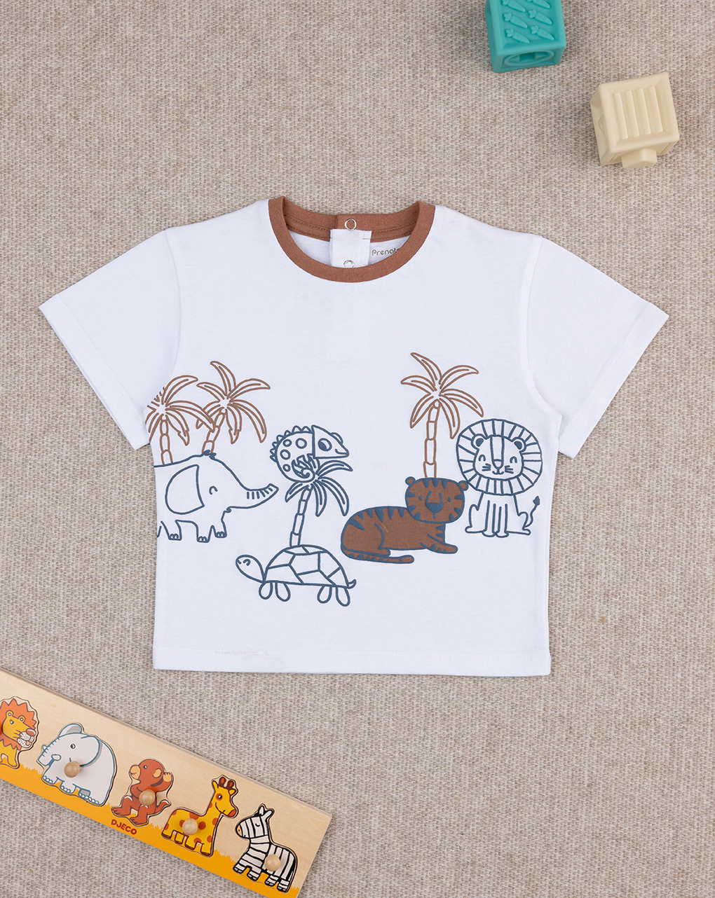 T-shirt bimbo animali savana