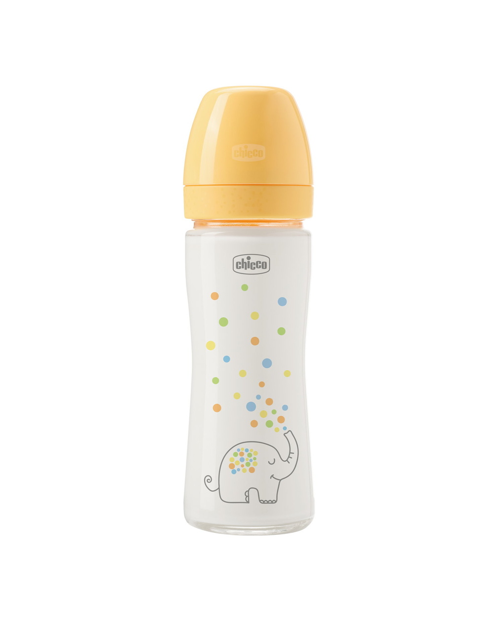 Biberon perfect easy 240ml in vetro arancione - chicco