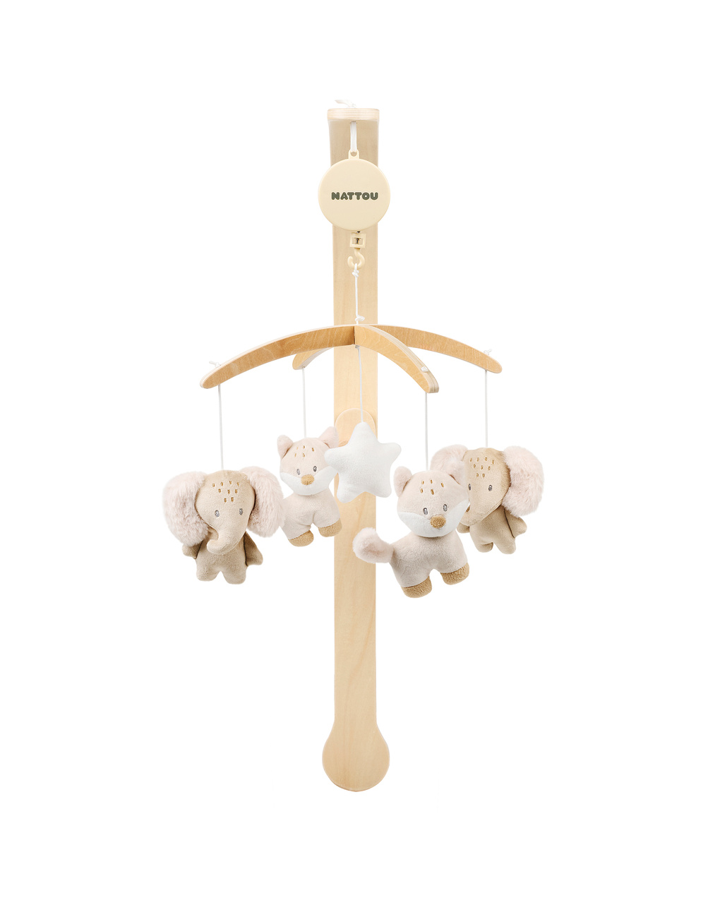 Giostrina oli flo & ernest (struttura in legno) - 0+ - nattou