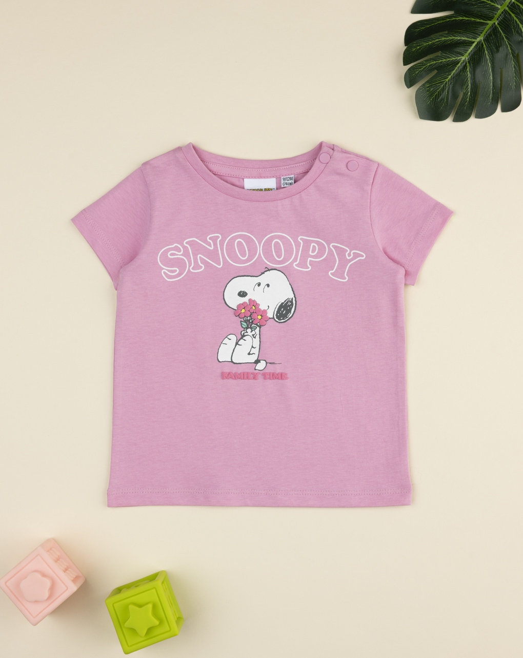 T-shirt rosa bimba snoopy