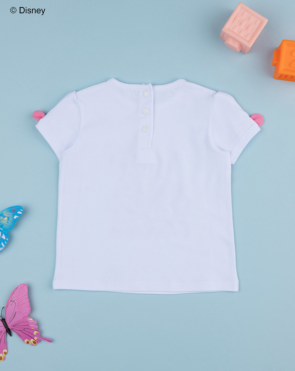 T-shirt bimba bianca stitch