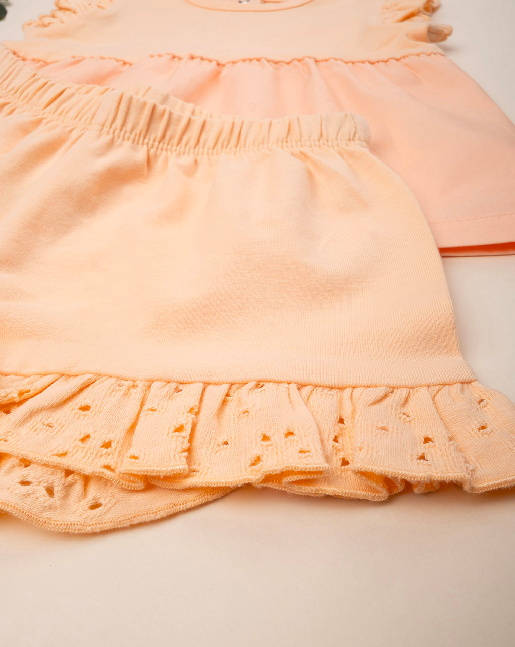 Completo bimba arancione sangallo