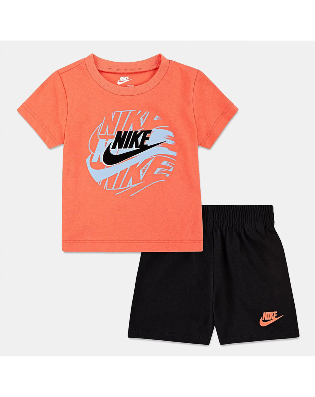 Completo estivo nike bambino nero/arancio
