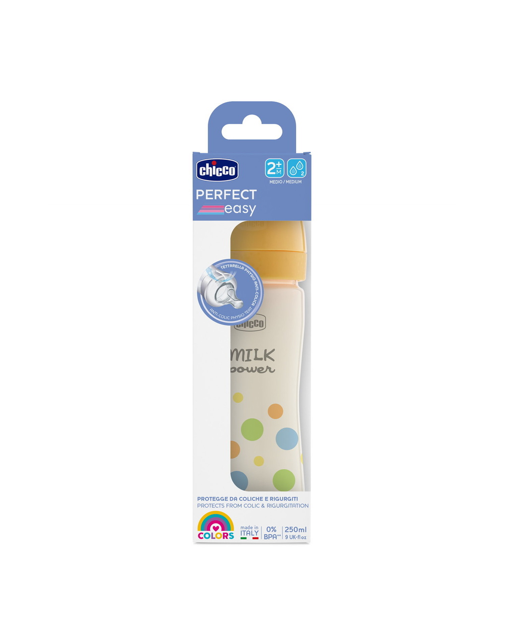 Biberon perfect easy 250ml in plastica bimbo - chicco