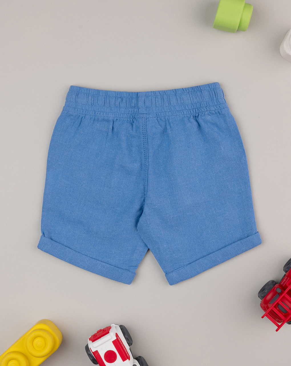 Bermuda bimbo lino blu