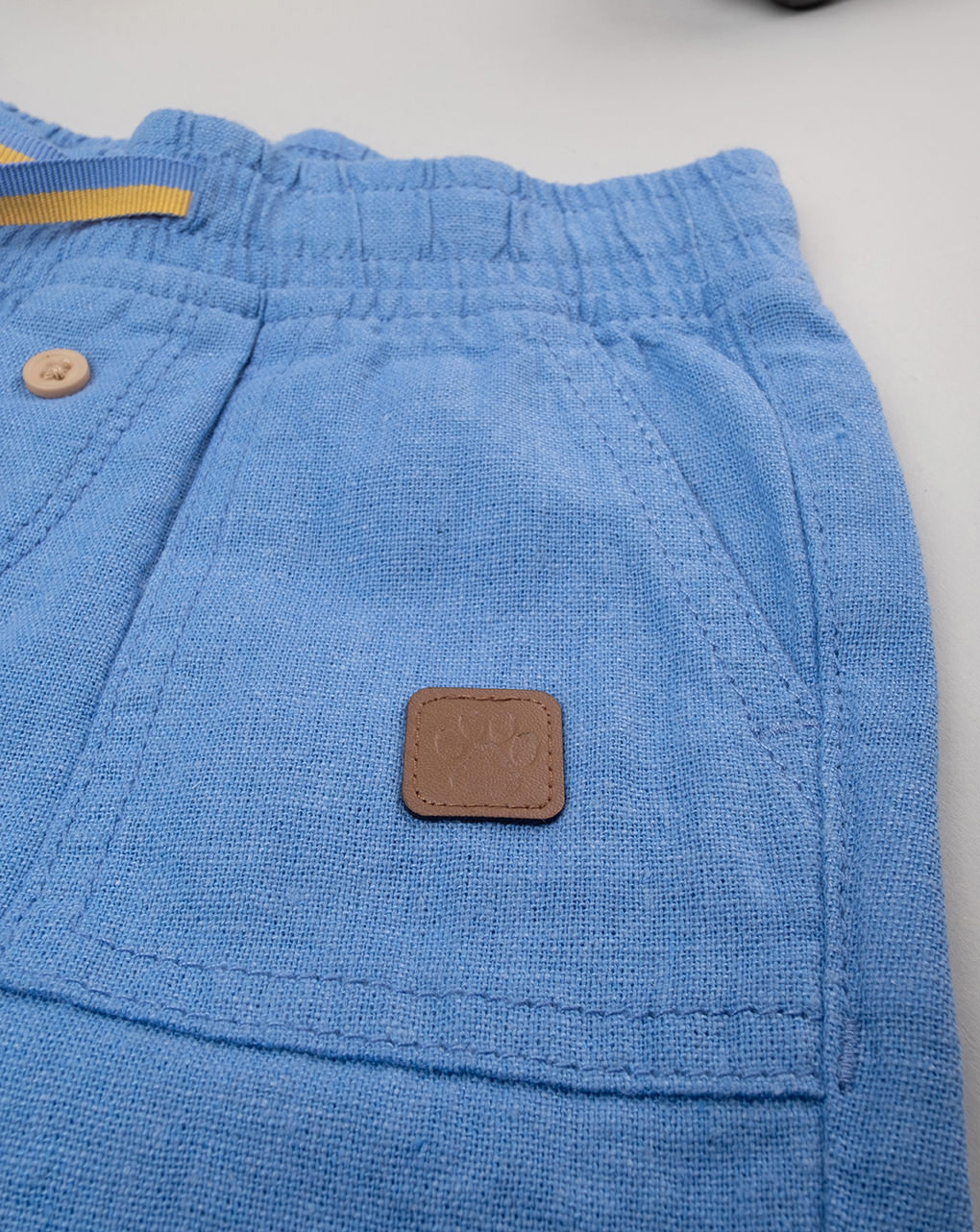 Bermuda bimbo lino blu