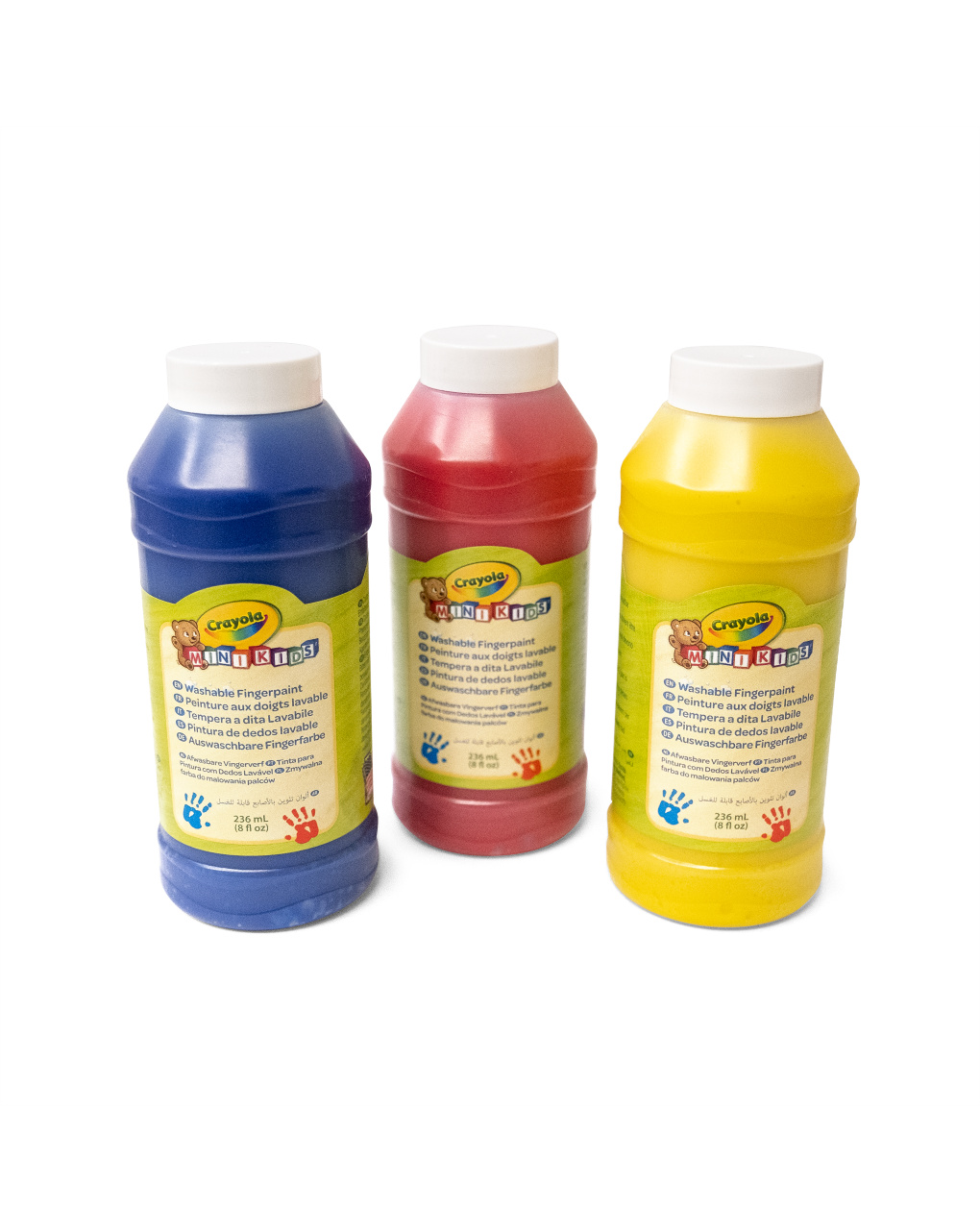 3 tempere a dita lavabili mini kids 236 ml - 3+ - crayola