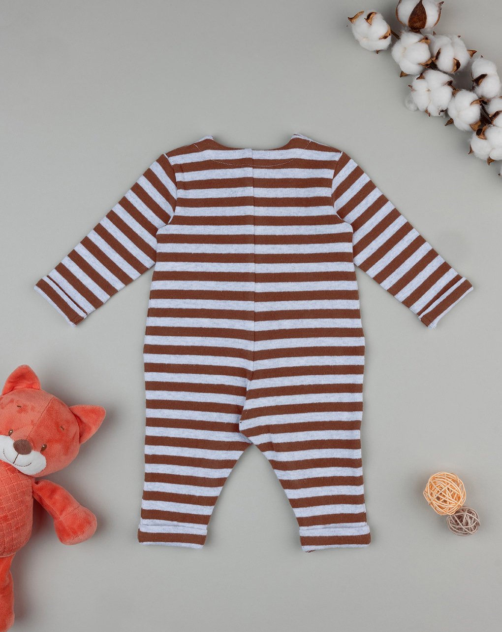 Tutina bimba marrone/grigia